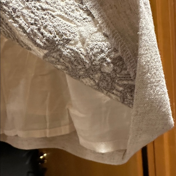 Banana republic factory linen blend embroidered scoop neck boxy sleeveless top - Picture 8 of 10